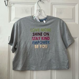 DSG Gray Kids T-Shirt with Multicolor Positive Motto